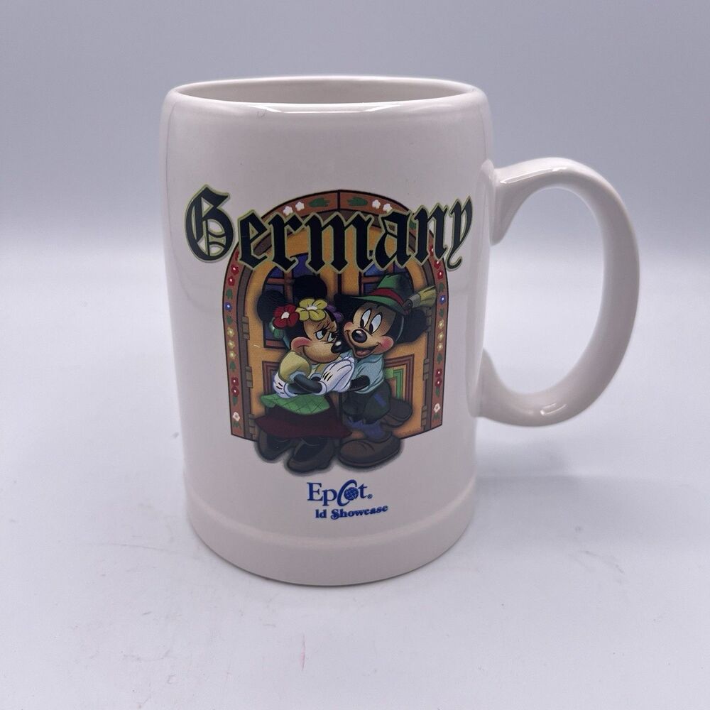 Walt Disney World EPCOT World Showcase Germany Mickey Minnie Mouse Beer Stein 5"